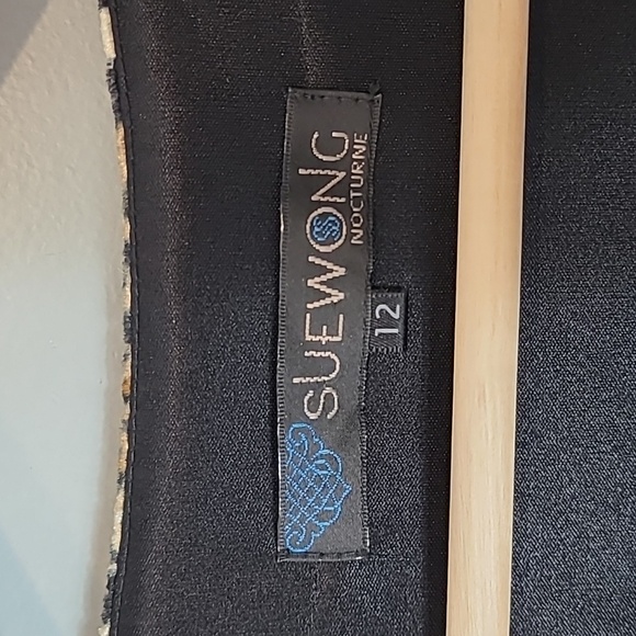 Sue Wong Nocturne Velvet leopard print sequin dress size 12 Reputation Outfit - Picture 8 of 10